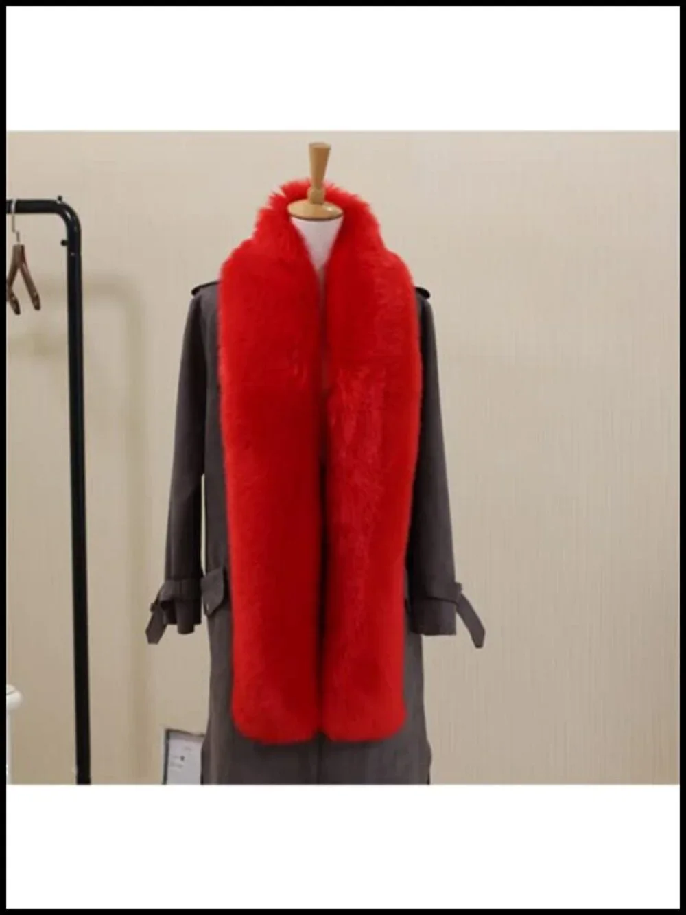 Faux Fur Winter Wrap Scarf Shawl Shrug for Women Men